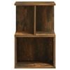 vidaXL Bedside Cabinet Smoked Oak Engineered Wood Small Bedside Cabinet