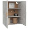 vidaXL Hanging Wall Cabinet Concrete grey Engineered wood 27.4x13.4x35.4in