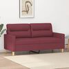 vidaXL 2-seater Sofa Wine Red Fabric (100% polyester), metal, textilene