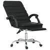 vidaXL Massage Office Chair Black Faux Leather, Metal, Plywood Adjustable