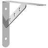 vidaXL Shelf Bracket Silver Stainless Steel Medium Decorative Inlays