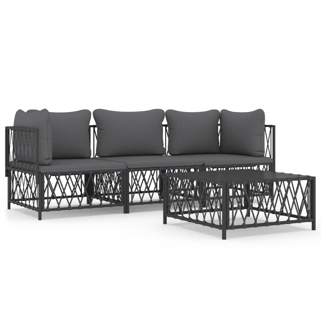 vidaXL Garden Lounge Set Anthracite