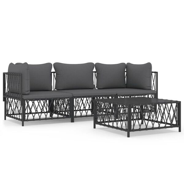 vidaXL Garden Lounge Set Anthracite