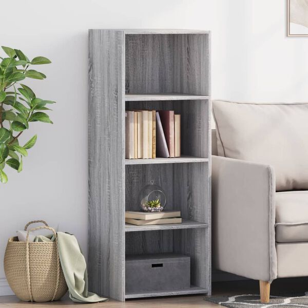 vidaXL Highboard Grey Sonoma Engineered Wood Medium Highboard