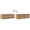 vidaXL TV Cabinet Set of 2 Artisan Oak Engineered wood Medium