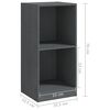 vidaXL Side Cabinet Grey Solid Pine wood Medium Side Cabinet