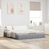 vidaXL Ottoman Bed Frame Light Grey