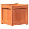 vidaXL Garden Planter Set of 2 Wax Brown Solid Pine Wood Medium