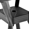 vidaXL Garden Table Anthracite Plastic 27.6x27.6x28.3 in Bistro Table