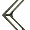 vidaXL Firewood Rack Olive Green 31.5x9.8x31.5" Cold-rolled steel