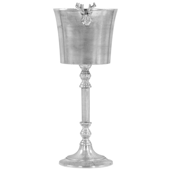 vidaXL Champagne Cooler Silver Solid aluminum Cooler/Ice Bucket
