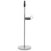 vidaXL Valet Stand Black and Gray MDF and Steel Lightweight Valet Stand
