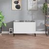 vidaXL Record Cabinet White Engineered wood, metal Medium Record Cabinet