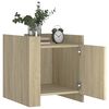 vidaXL Bedside Cabinet Sonoma oak Engineered wood Medium Bedside Cabinet