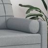 vidaXL Throw Pillow Light grey 100% polyester, Foam filling 5.9 x 19.7 in