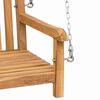 vidaXL Swing Bench Other Brown 44.9" x 23.6" x 25.2" Solid teak wood