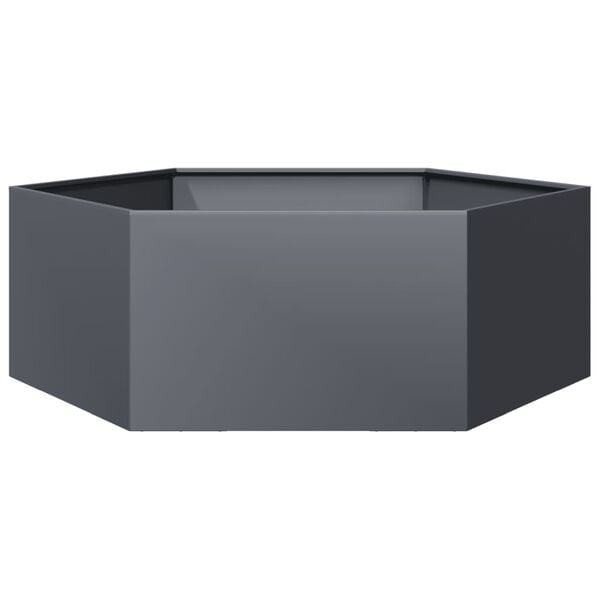 vidaXL Garden Planter Anthracite Steel Large Durable Garden Planter