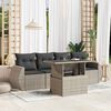vidaXL Patio Sofa Set Light Grey