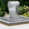 vidaXL Garden Fountain Silver Brushed Stainless Steel (SS 304) Standard