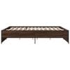 vidaXL Bed Frame Brown oak Engineered wood Super King Durable