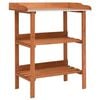 vidaXL Plant Stand Natural Wood Firwood Standard Durable Plant Stand