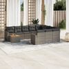 vidaXL Garden Sofa Set Grey