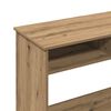 vidaXL Desk Artisan Oak Engineered Wood Compact Desk Rectangular