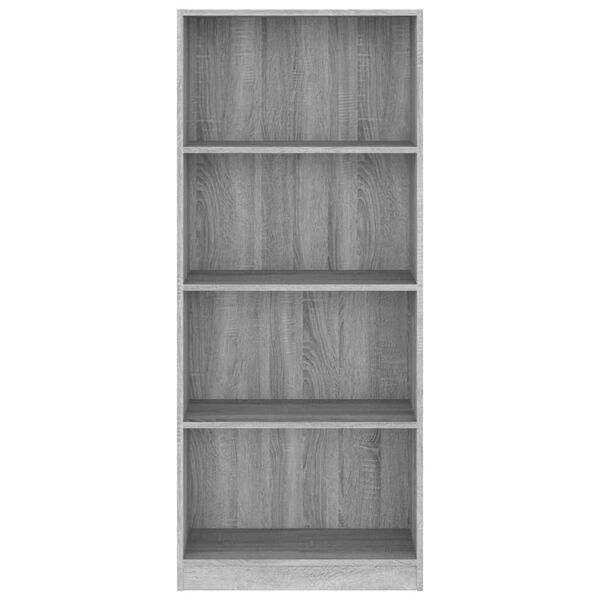 vidaXL Book Cabinet Grey Sonoma Engineered wood Medium Book Cabinet