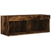 vidaXL TV Cabinet Smoked oak Engineered wood 31.5 in x 11.8 in x 11.8 in