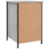 vidaXL Bedside Cabinet Set of 2 Grey Sonoma Engineered Wood, Iron Medium
