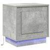 vidaXL Bedside Cabinet 2 pcs Concrete Grey 17.32 x 13.58 x 17.72 in