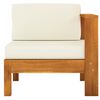 vidaXL Wooden Lounge Set Cream White