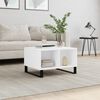 vidaXL Coffee Table White Engineered Wood Medium Coffee Table