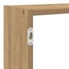 vidaXL Wall Cube Shelf Artisan oak Engineered wood Medium