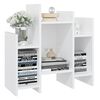vidaXL Side Cabinet White 23.6x10.2x23.6" Engineered Wood
