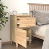 vidaXL Nightstand Sonoma Oak Engineered Wood Standard Nightstand