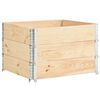 vidaXL Pallet Collars 3 pcs 39.4"x39.4" Solid Pine Wood