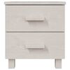 vidaXL Bedside Cabinet White Solid pinewood, MDF Bedside Cabinet