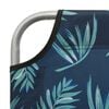 vidaXL Outdoor Sunbed Leaf print Steel frame One size Foldable