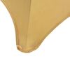 vidaXL Chair Cover Set of 6 Gold 90% polyester and 10% spandex Universal