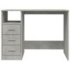 vidaXL Desk Concrete Grey Engineered Wood 40.2 in x 19.7 in x 29.9 in