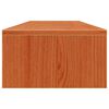 vidaXL Monitor Stand Wax Brown 39.4x10.6x5.9" Solid Wood Pine