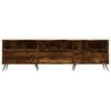 vidaXL TV Cabinet Smoked Oak Engineered Wood Large Stylish TV Cabinet