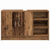 vidaXL Bathroom Cabinet with Shelf Old Wood 35.43 x 11.42 x 21.65 in
