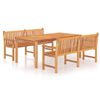 vidaXL Garden Dining Set Teak Wood Large Durable Garden Dining Set