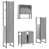 vidaXL Bathroom Furniture Set Grey Sonoma