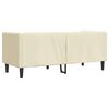 vidaXL Chesterfield Sofa Cream Faux leather, plywood, solid wood 2-Seater