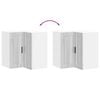 vidaXL Kitchen Wall Corner Cabinet Grey Sonoma Engineered Wood Medium