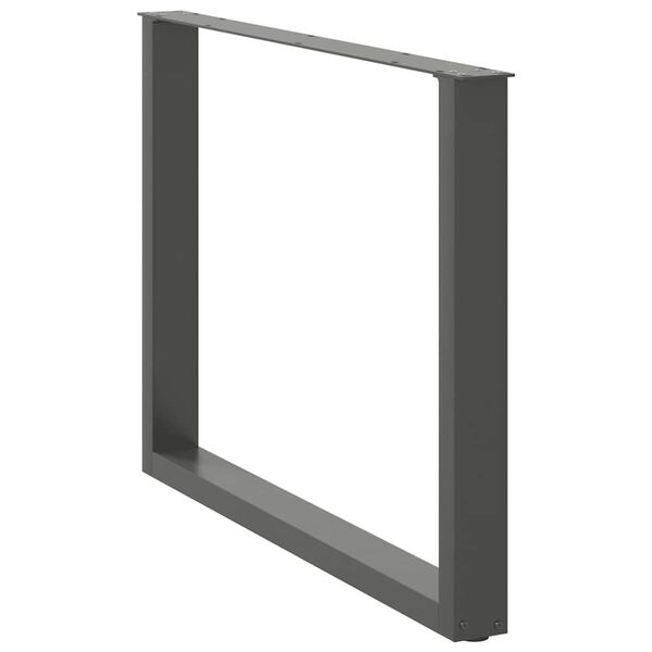 vidaXL Coffee Table Leg Set of 2 Anthracite Powder-Coated Steel Medium