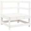 vidaXL Garden Sofa Set White Solid pine wood Large Modular